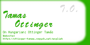 tamas ottinger business card